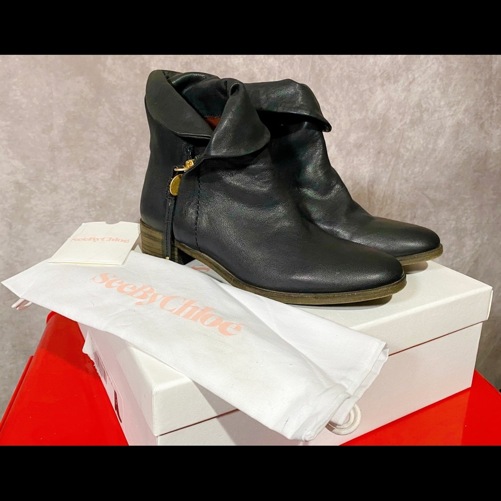 Authentic See By Chloè Ankle Boots Size 6.5